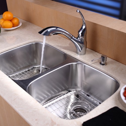 KBU22 Мойка кухонная прямоугольная Krausru  - Вид №6