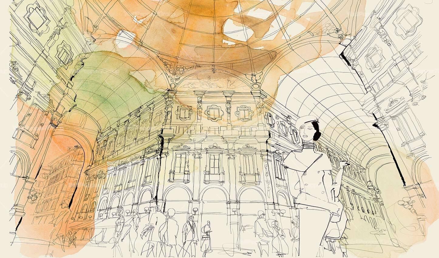 Carta da parati multicolor, PVC free, eco-friendly, lavabile WallPepper нюансы ARCH-00144803 - Вид №2