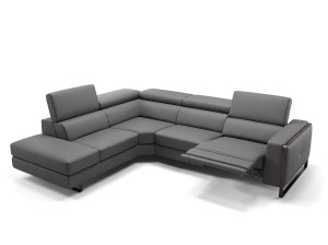 Кожаный угловой диван