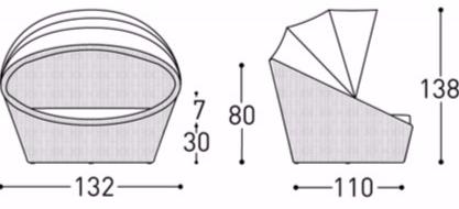 Varaschin Садовый диван из синтетического волокна  1623  - Вид №4