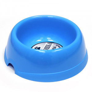 ПР0037534 Миска для животных пластиковая голубая 750мл ХОРОШКА
