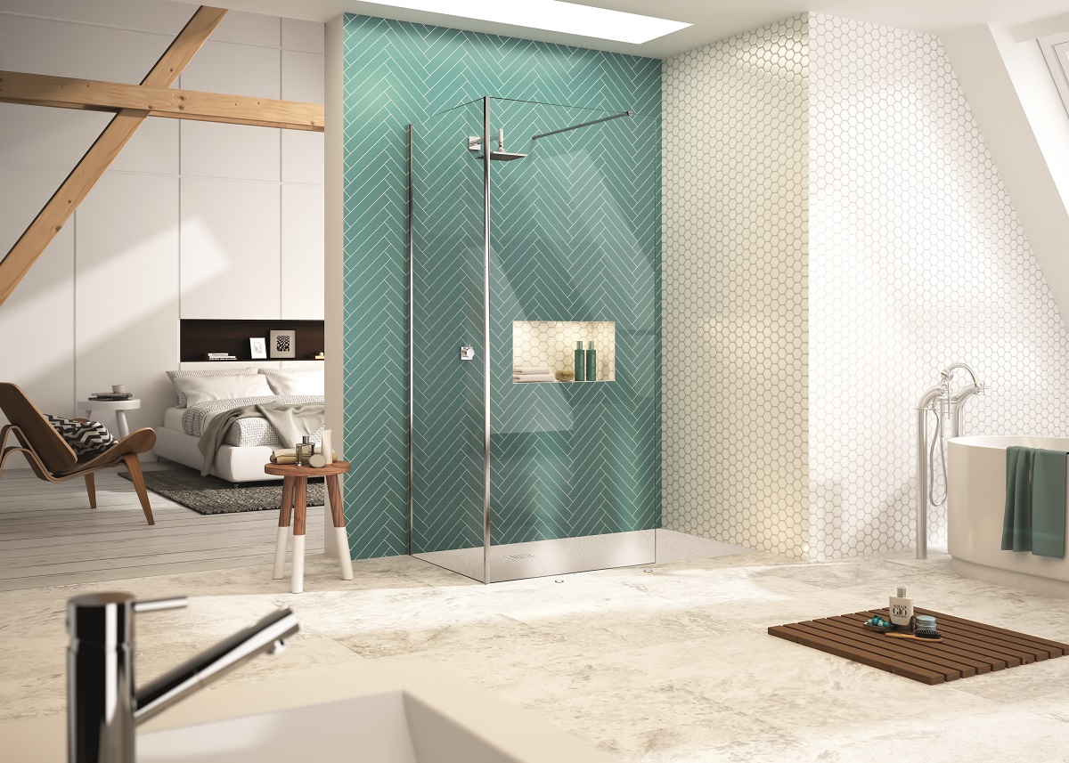 Душевая перегородка A0S0105 Merlyn 8 Series Хромированный - Вид №4