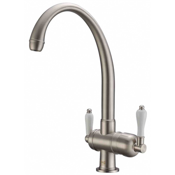 Zorg ZR 329 YF Nickel Смеситель для кухни Zorg 395х220  - Вид №1