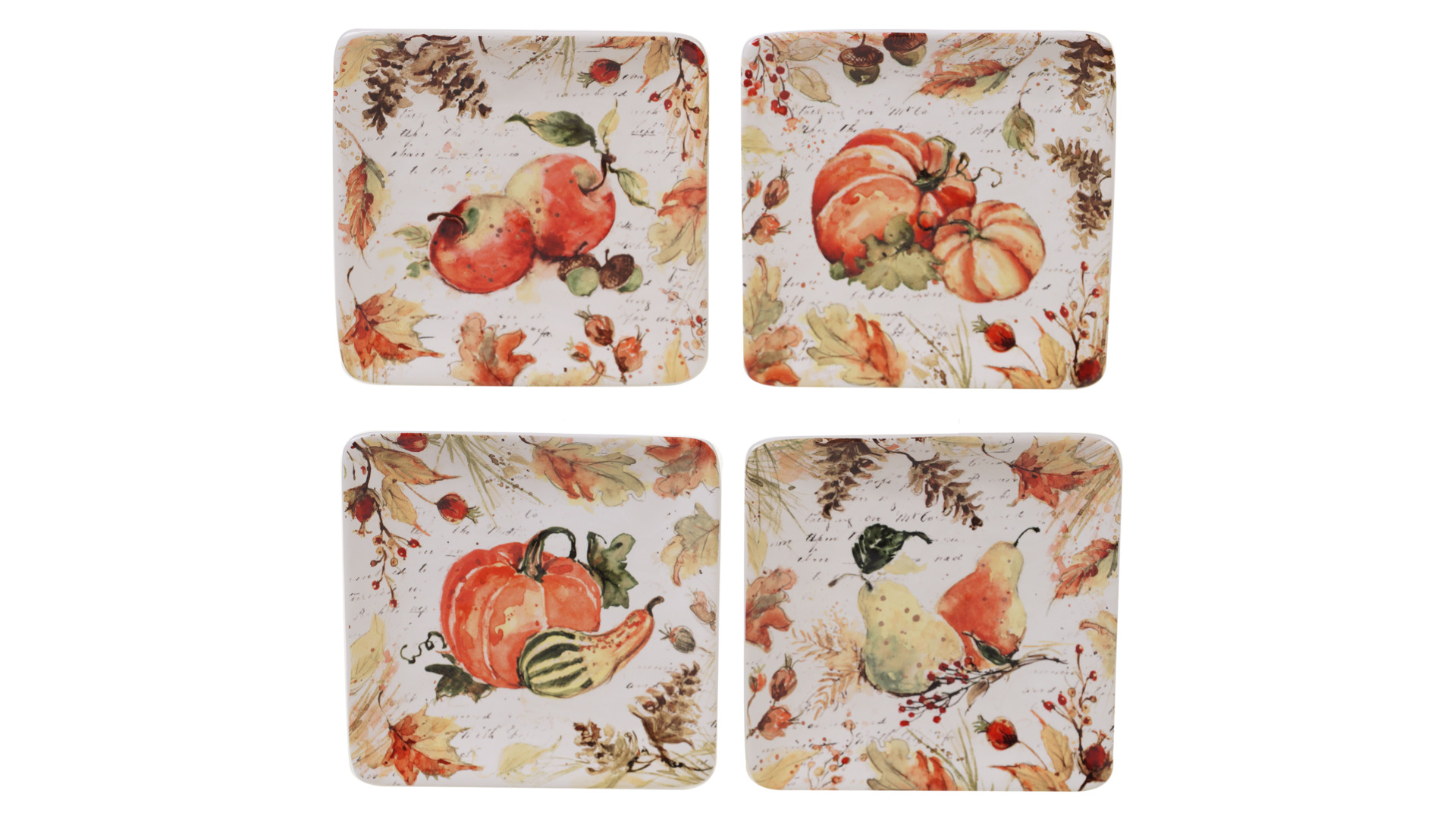 10642242 Certified International Тарелка пирожковая квадратная Certified Int. Осенние краски.Груши 15см, керамика Керамика  - Вид №1