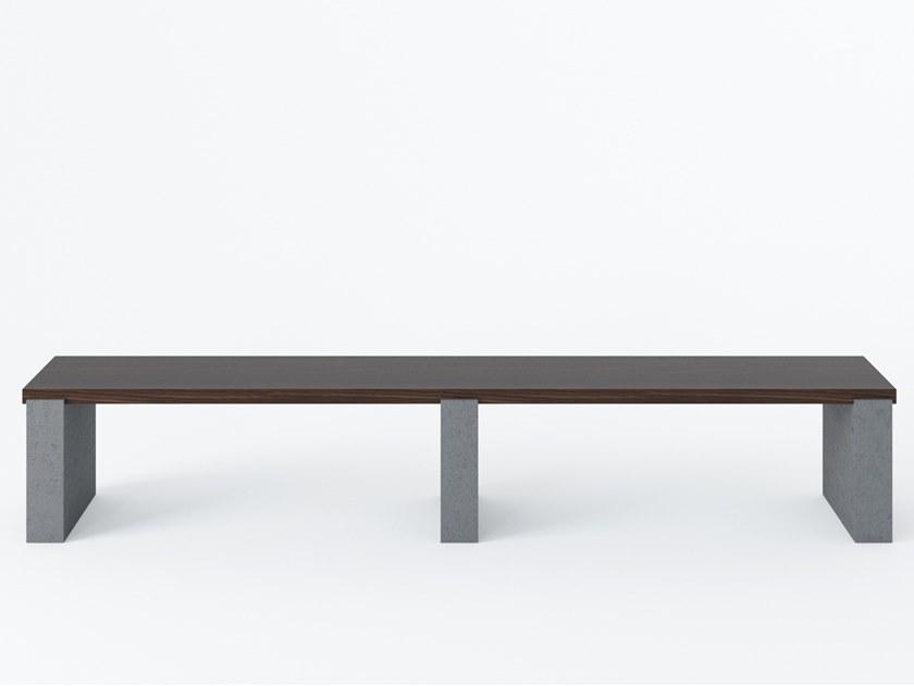 Cimento Скамейка из цемента и дерева Accademia sun-id-1365121 - Вид №1