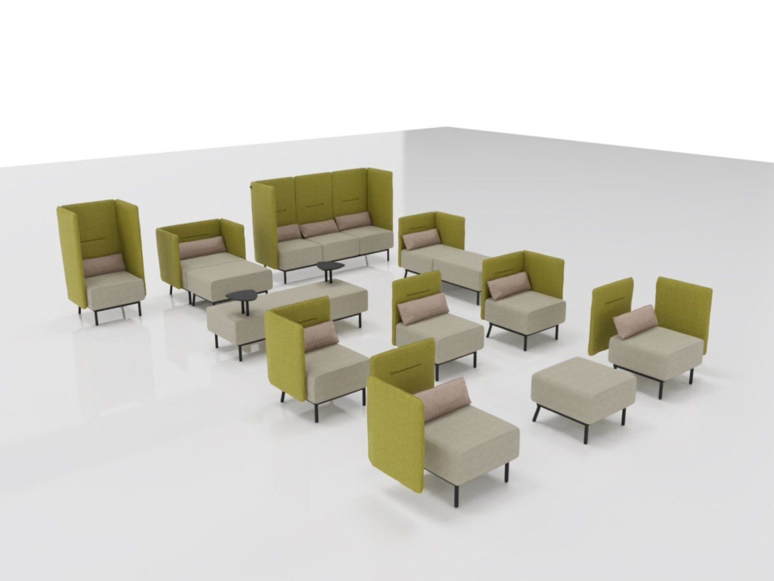 Ткань диван Leyform Around ARCH-00012985 - Вид №3