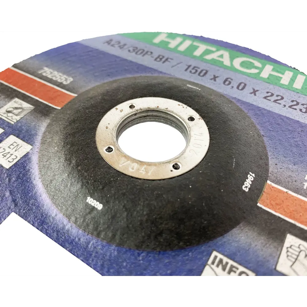 Диск зачистной по металлу тип 27 Hitachi 150x22.2x6 мм 85093965 STLM-2002798  - Вид №3