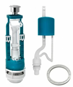 Арматура Инкоэр кнопка хром. 2-х уровн.нижн.подв.(Инкоэр) (СБ2м-НпрНРФ-АА-КК) (4-3-3-5) СБ2м-НпрНРФ-АА-КК