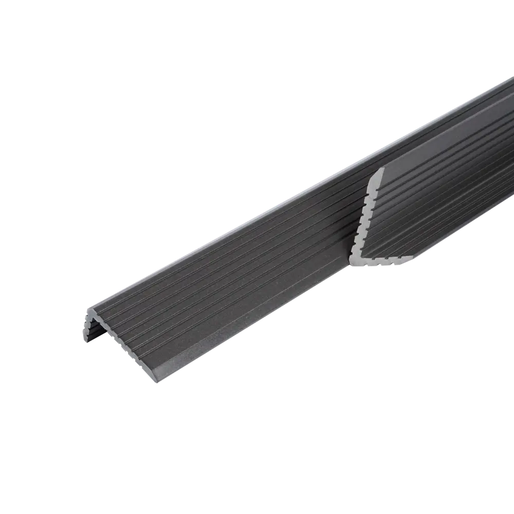 Уголок торцевой для террасной доски T-Decks 35x70x3000 мм ДПК цвет серый STLM-2004727