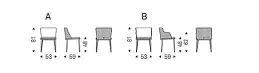 Кожаный мягкий стул Cattelan italia Magda ARCH-00098854 - Вид №3