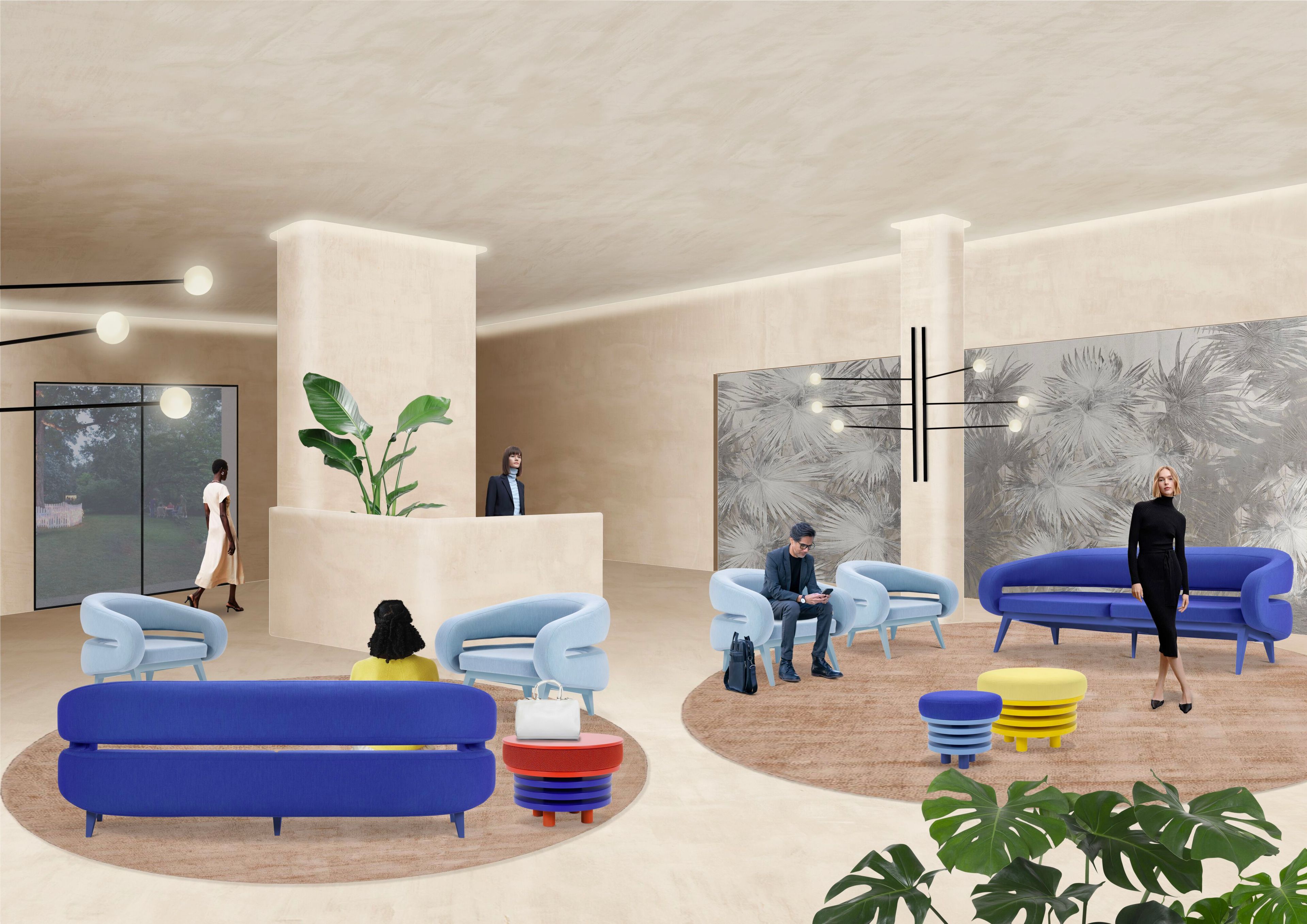 2-местный тканевый диван Adrenalina Roche ARCH-00041858 - Вид №3