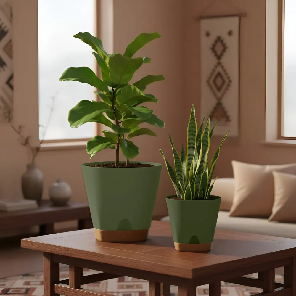 Горшок для цветов Ingreen Wood Ø17 h16.5 см v2.5 л пластик тайга 89452784 STLM-2158189 - Вид №3