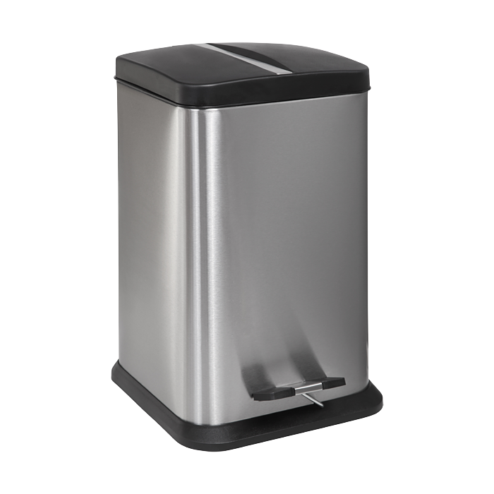 85780 Нержавеющее мусорное ведро на пол с пластмассовой вкладкой SANELA 