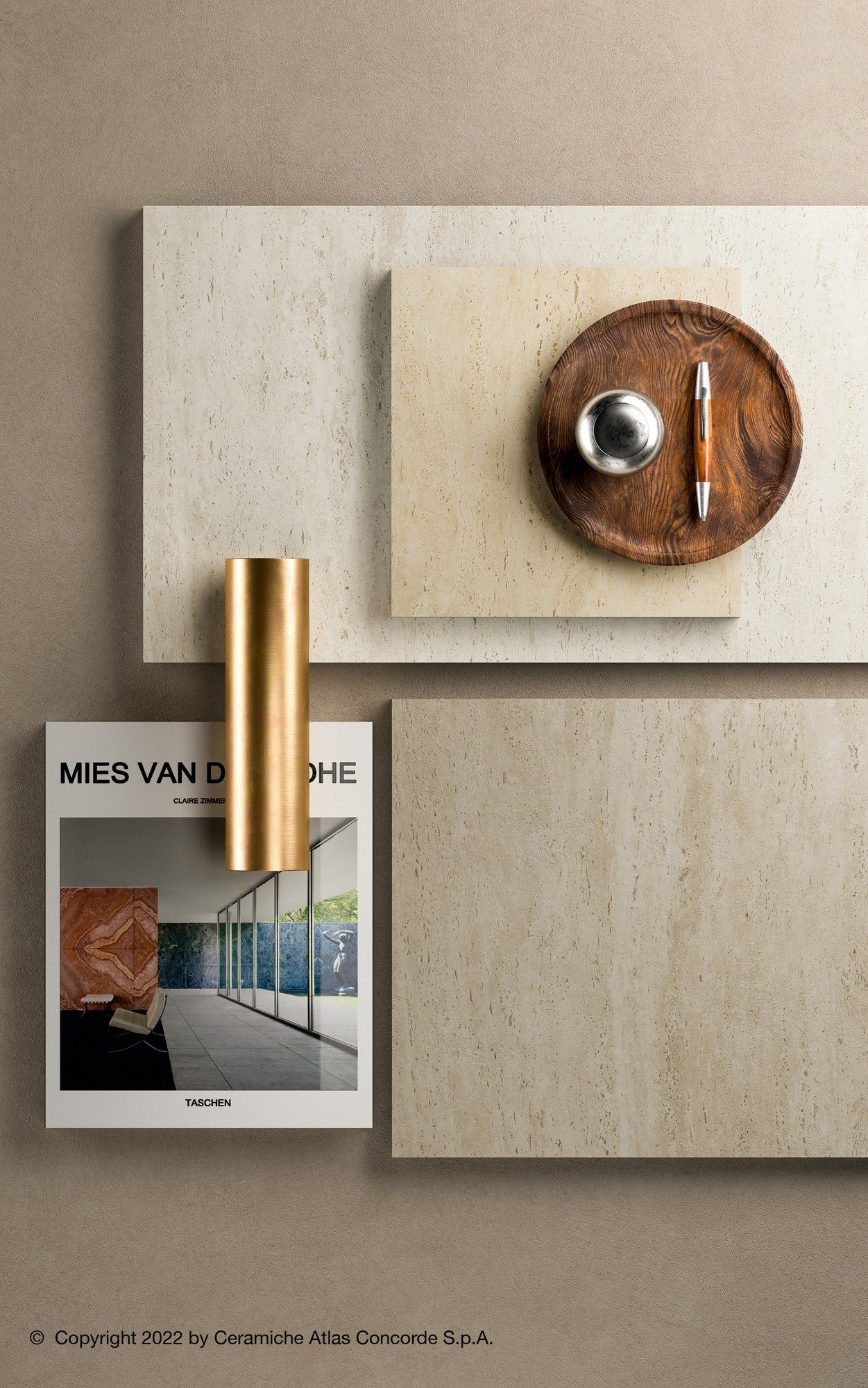 Пол / керамогранит с мраморным эффектом Atlas Concorde Marvel Travertine ARCH-00039068 - Вид №41