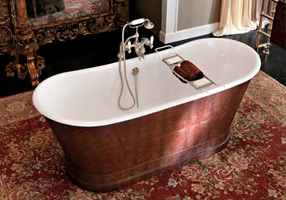 Gentry Home Новая Канада Cast iron bathtub Коричневая кожа GH100390  - Вид №1