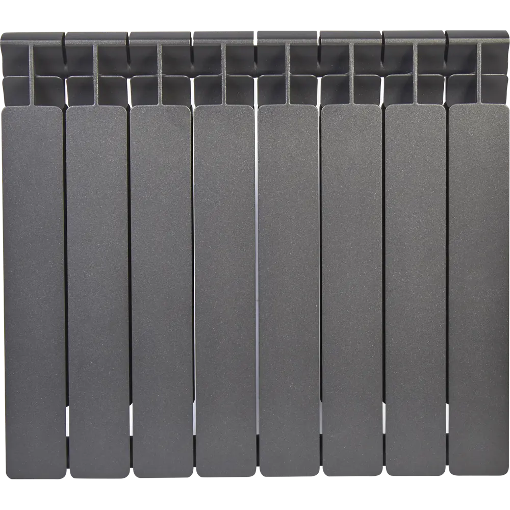 Радиатор секционный Rifar Monolit M35008RAL350/100 8 секций боковое подключение биметалл черный 82397286 STLM-2134125