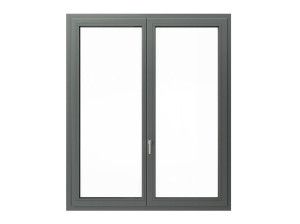 Алюминиевое и ПВХ створчатое окно