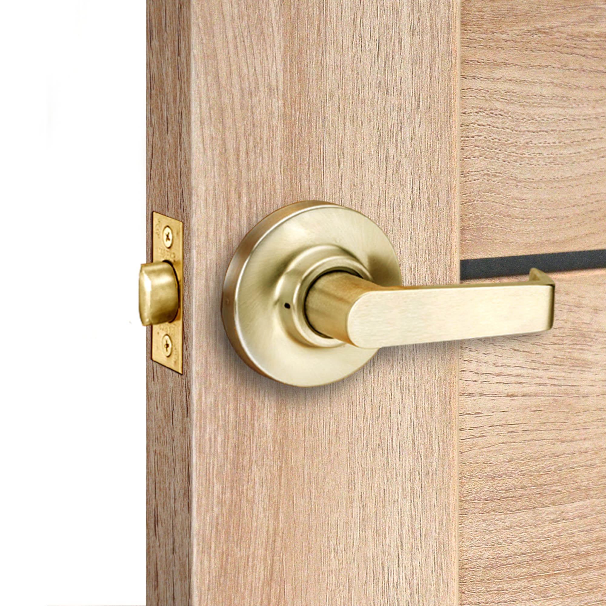 81933683 Дверь межкомнатная Лайн 80x200 см цвет дуб глостер Santreyd  - Вид №2