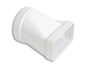 Горизонтальное соединение от круглой до прямоугольной трубы