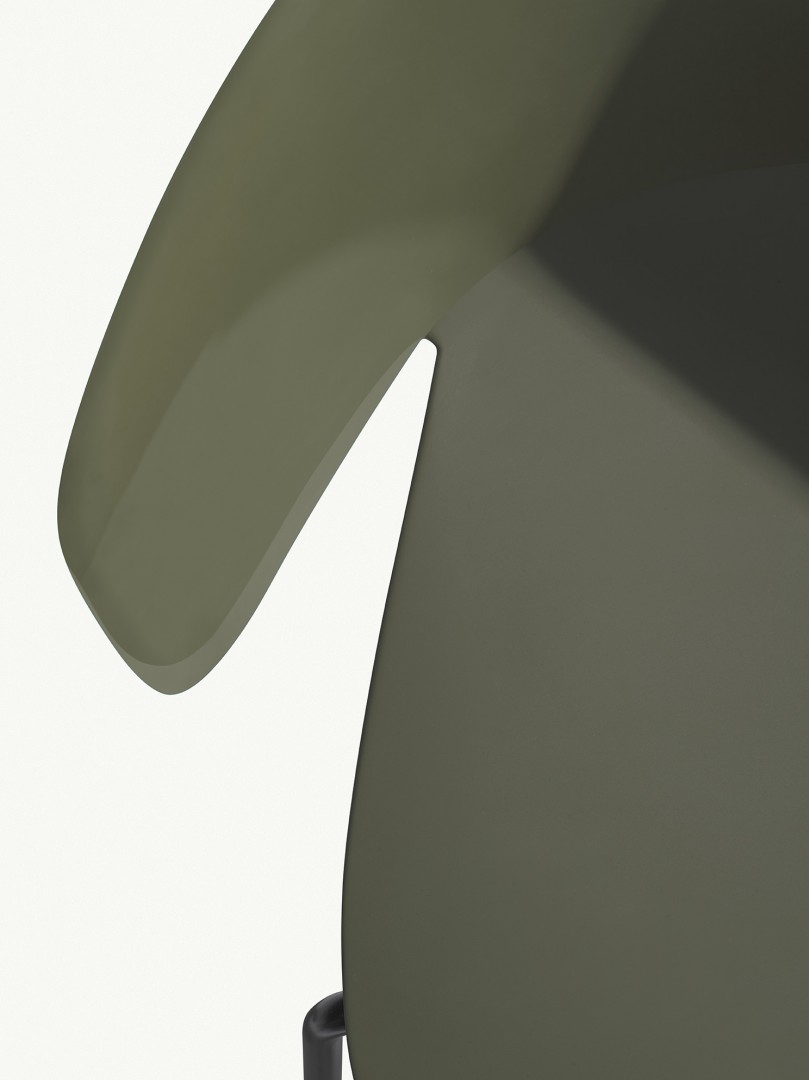 Classy 1091 Кресло со стальным каркасом, 4 ножки. Полипропиленовая оболочка. Et al. Classy - Вид №5