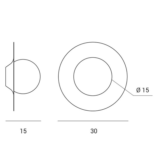 Miloox 1744.93 Настенный светильник с матовый латунный каркасом HAT. - Вид №2
