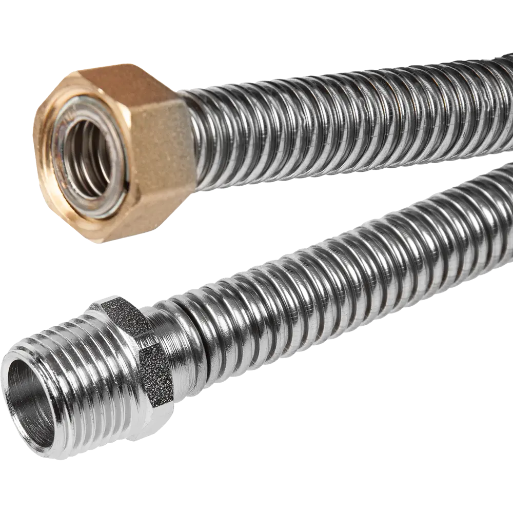 Гибкая подводка для газа сильфонного типа 1/2" ВР-НР 3 м TUBOFLEX STLM-2037493 - Вид №1