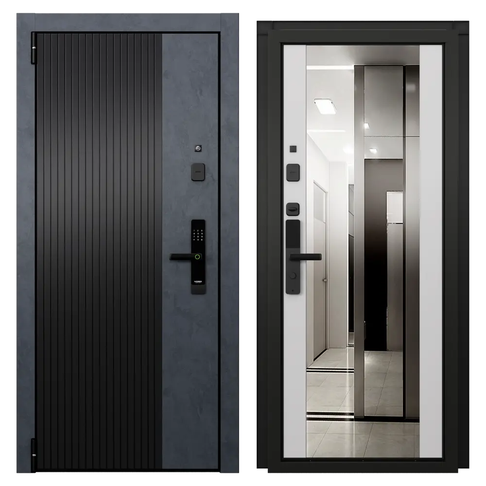 Входная дверь TOREX Протон Скай 86×205 см с зеркалом 89437233 STLM-1583848