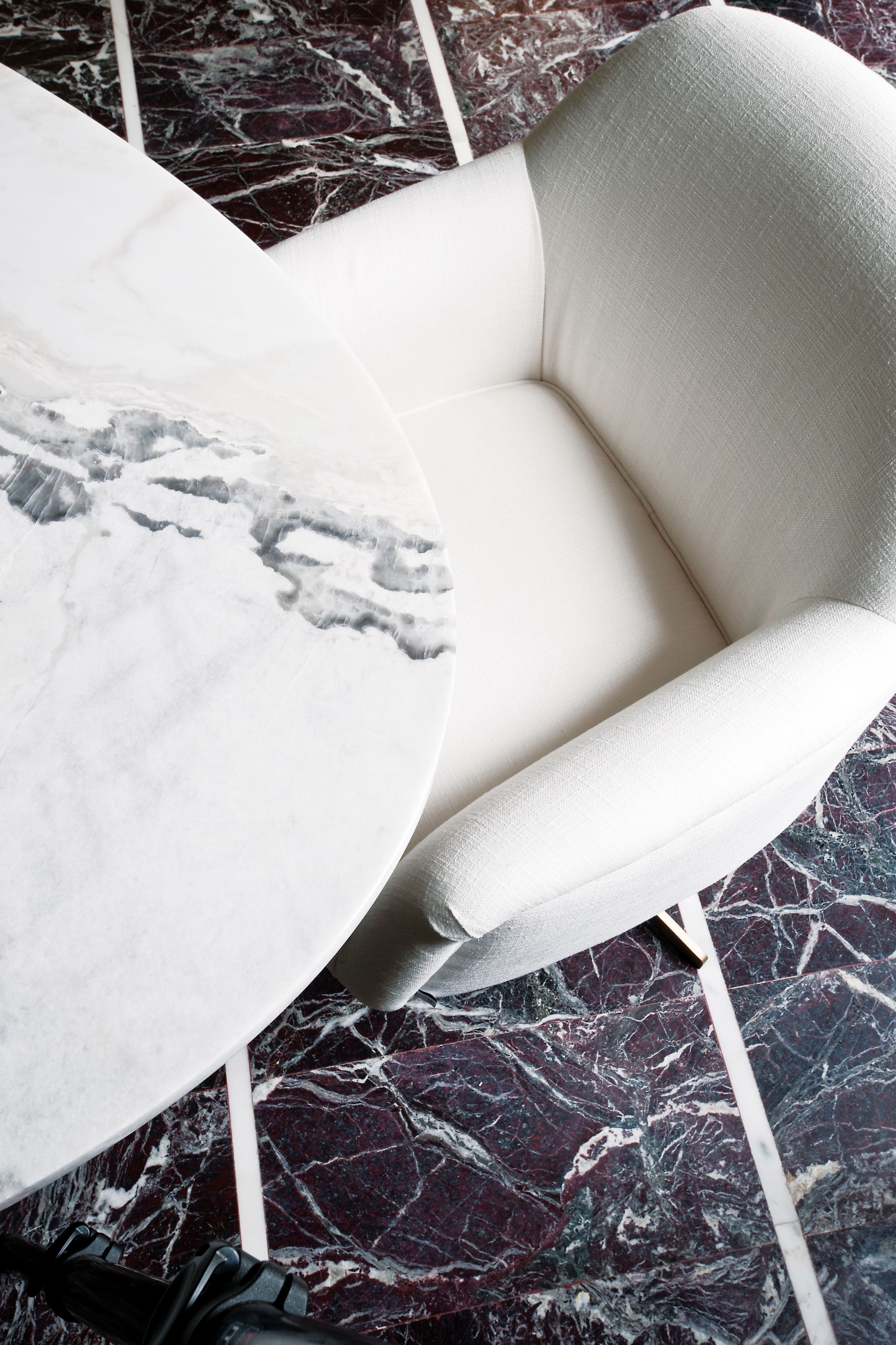 Ткань спиц поворотный стул с подлокотниками DOM EDIZIONI NINETTE ARCH-00116903 - Вид №4