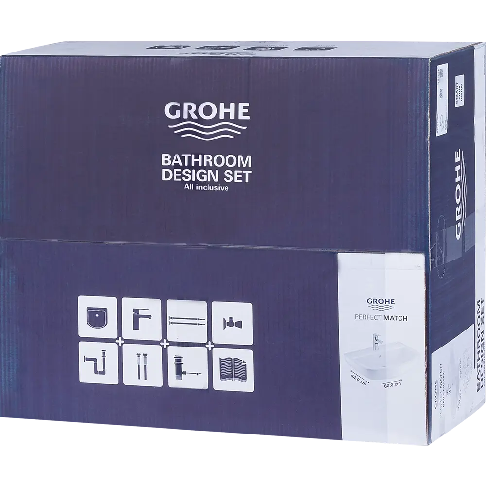 Раковина подвесная Grohe 60 см со смесителем StartFlow 82279212 STLM-2015146 Bau Ceramic Start Flow - Вид №4