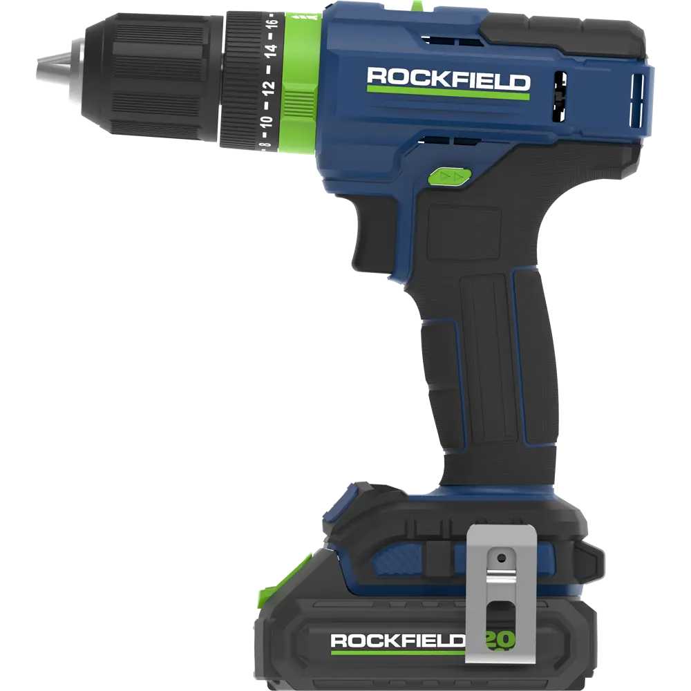 Аккумуляторная дрель-шуруповерт Rockfield RF2052K с ударным механизмом 89366404 STLM-1422635 - Вид №1