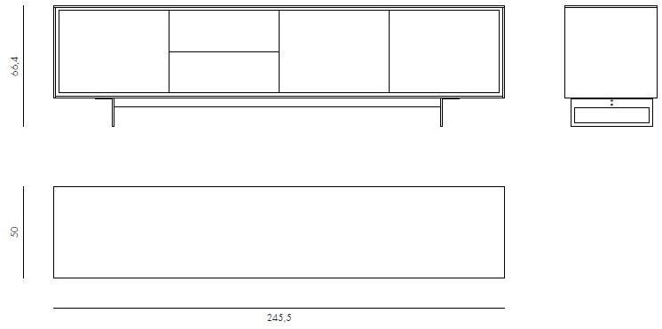 Novamobili Комод с распашными дверцами с ящиками Shadows sun-id-1349919 - Вид №4