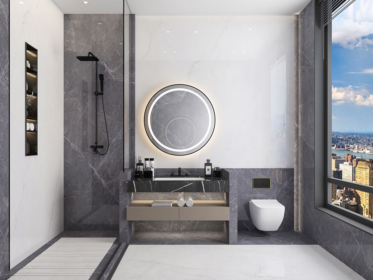 Мраморный пол / покрытие GANI MARBLE TILES BIANCO LINCOLN ARCH-00101839 - Вид №1