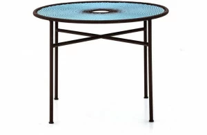 Moroso Круглый стол в стальных и цветных полиэтиленовых нитях M'afrique