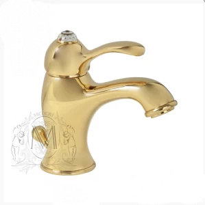 Смеситель MIGLIORE Lem Swarovski, ML.LEM-1913.DO для раковины - золото