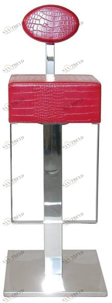 Vela Arredamenti Высокий кожаный барный стул sun-id-1506106