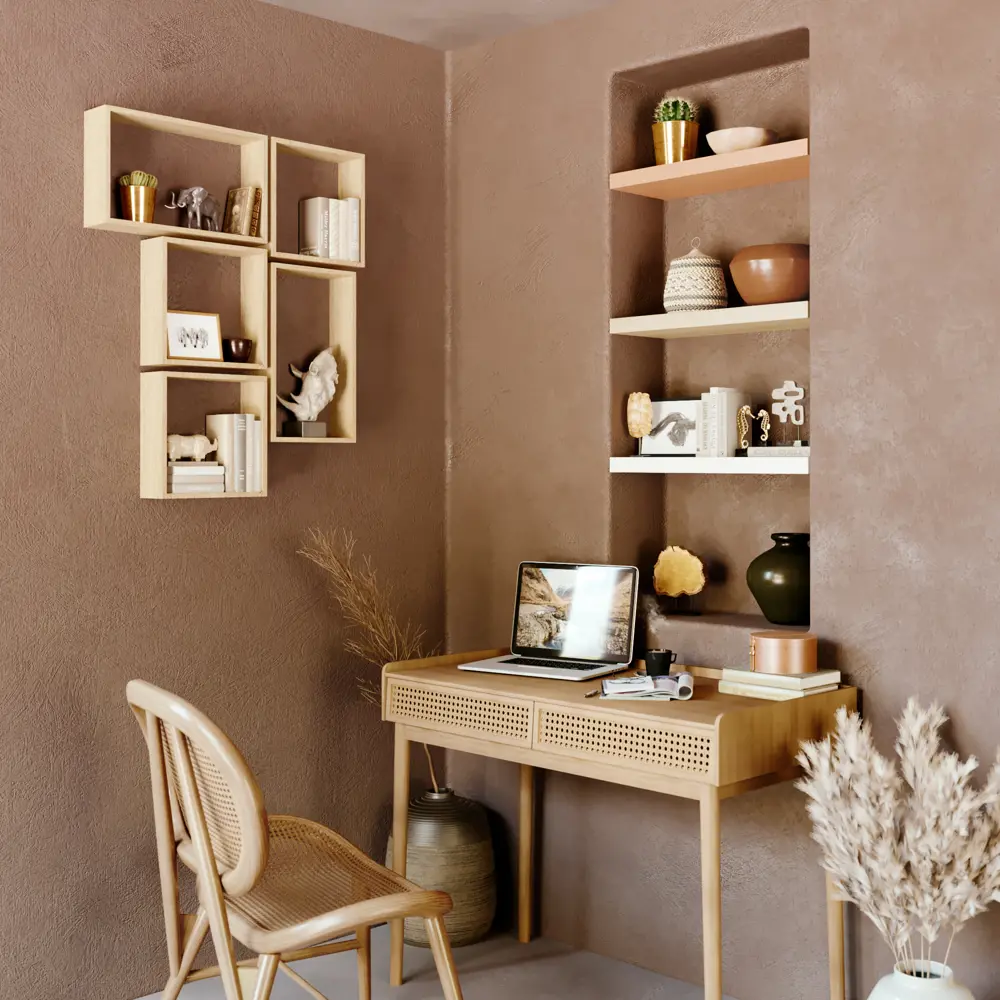 SPACEO: Набор полок из массива эвкалипта 45×27/40×22 см 82877496 STLM-0037343 - Вид №8