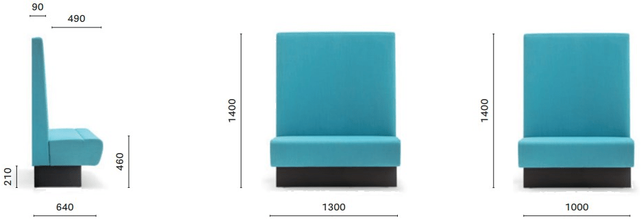 Pedrali Модульный диван с высокой спинкой Modus Mdab - Вид №8