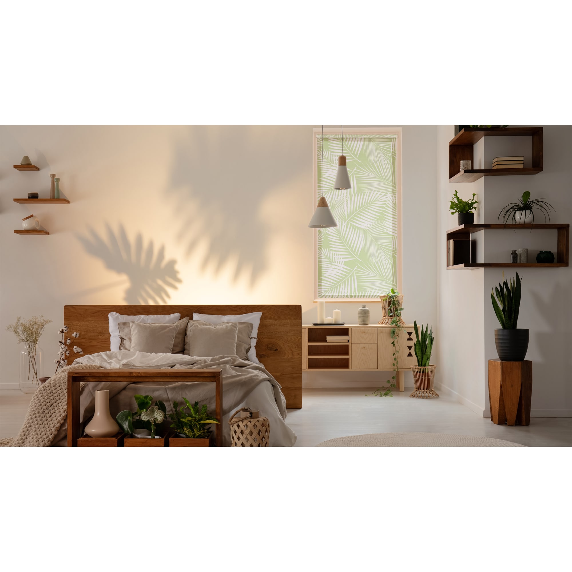 82023864 Штора рулонная «Тропики», 70х160 см, цвет салатовый Santreyd  - Вид №6