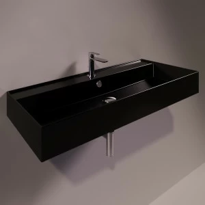 AG101NERO Подвесная раковина настенная прямоугольная Simas Agile черная