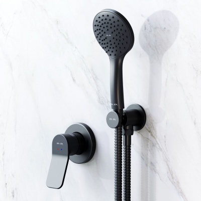 FB85A2H002 набор: см-ль д/душа душевой набор ( ручн.душ 110 мм 1 режим) шланговое присоеди AM.PM X-Joy 