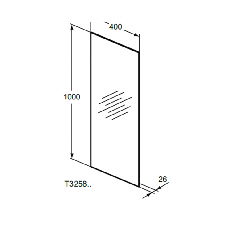 T3258BH Прямоугольное зеркало со светодиодной подсветкой 40х100 см Ideal Standard MIRROR&LIGHT  - Вид №7