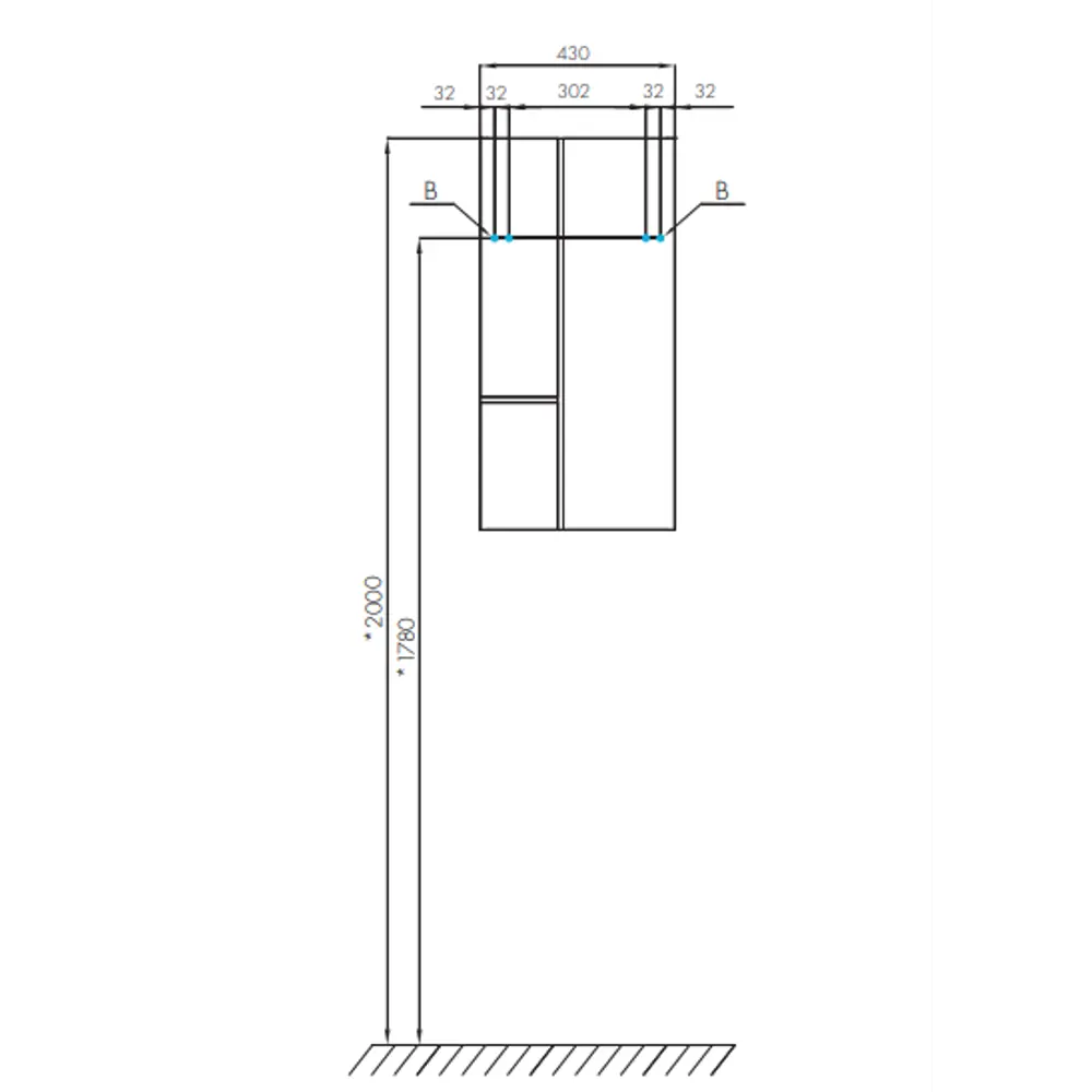 Шкаф подвесной Aquaton Мишель 86.4 см цвет зелено-голубой STLM-2141784 - Вид №5