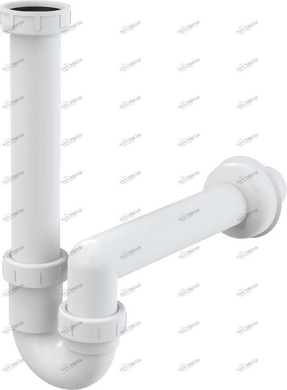 Сифон трубчатый с накидной гайкой 6/4" ALCAPLAST A80DN40