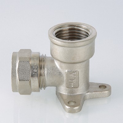 VTm.354.N.002005 Фитинг обжимной – угольник с креплением (водорозетка) Valtec 20 мм х 3/4"  - Вид №13