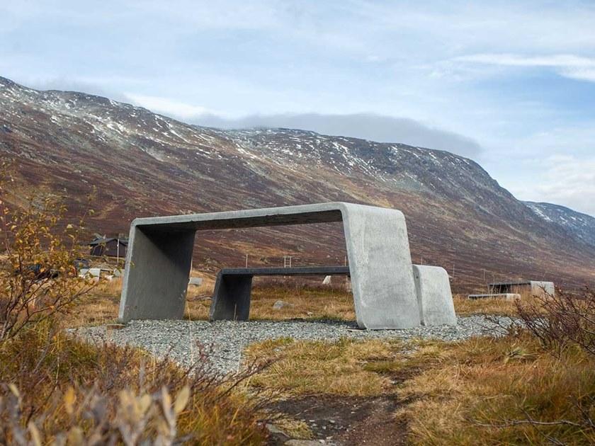 VESTRE Прямоугольный стол для общественных мест из бетона Kyoto sun-id-1404489 - Вид №5