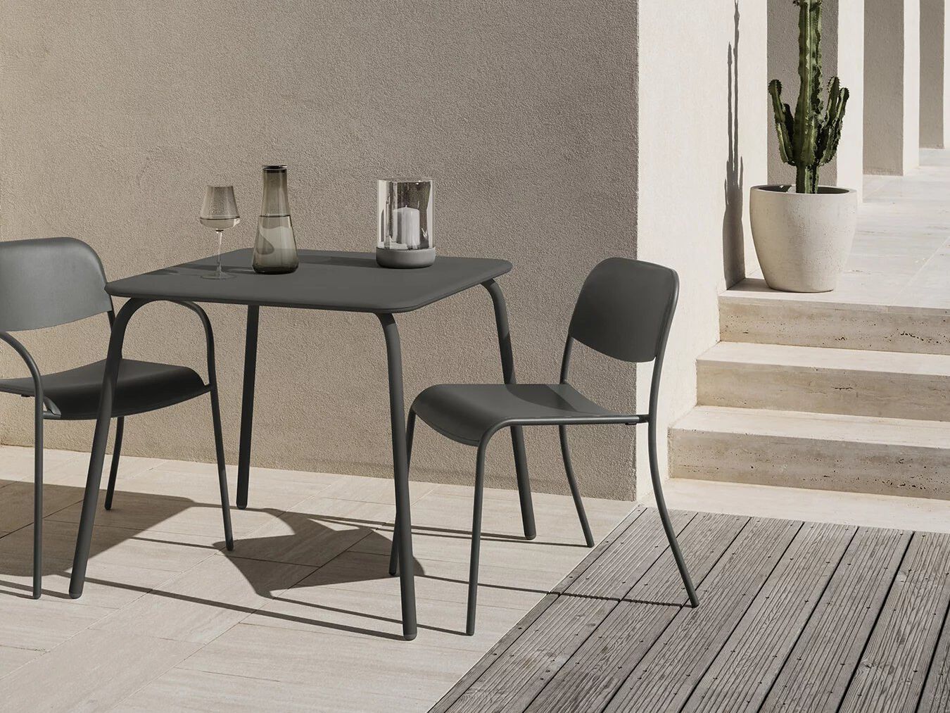 Стальной квадратный садовый стол blomus Yua ARCH-00101027 - Вид №5