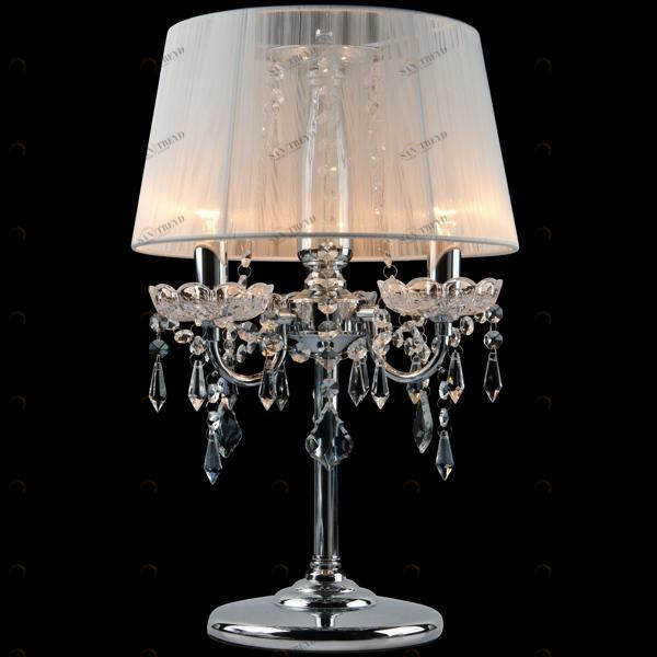 Настольная лампа Eurosvet 2045/3T хром/белый EUROSVET ИНТЕРЬЕРНЫЕ 191436 Белый;хром 