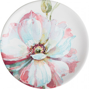 10672206 Certified International Тарелка закусочная Certified Int. Весенний Букет. Розово-голубой цветок 23см, керамика Керамика