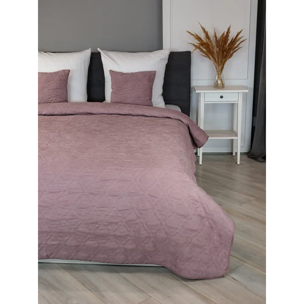 Бельвита | Покрывало из замши пыльная роза 220×240 см 89087191 STLM-0078216 - Вид №3