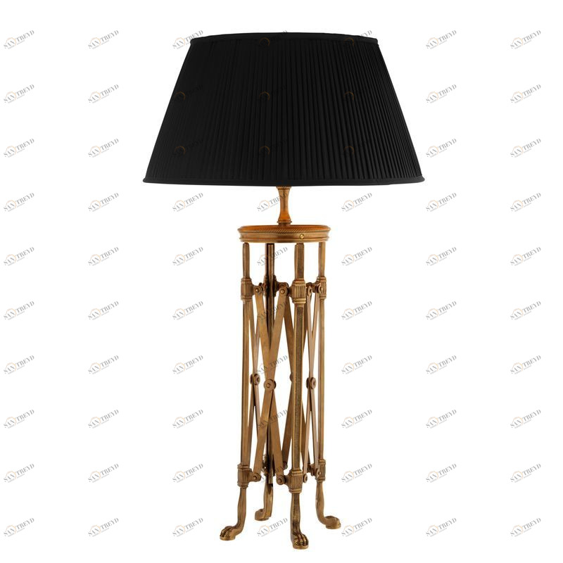 Настольная лампа Regency от Eichholtz латунь 110062 EICHHOLTZ ИНТЕРЬЕРНЫЕ 061699 Золото;черный 